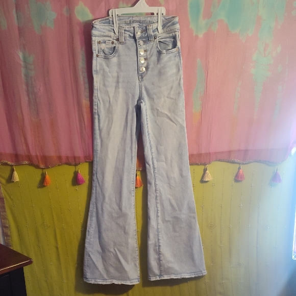 American Eagle Outfitters Denim - American Eagle Outfitters Light Blue Flare Jeans